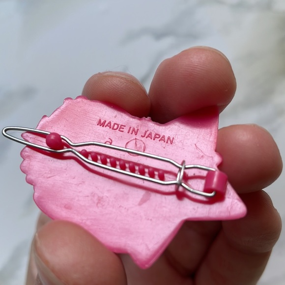 Rare Vintage Sanrio 1970's Little Twin Stars Kiki and Lala - used hair clips 3pc - Picture 4 of 4